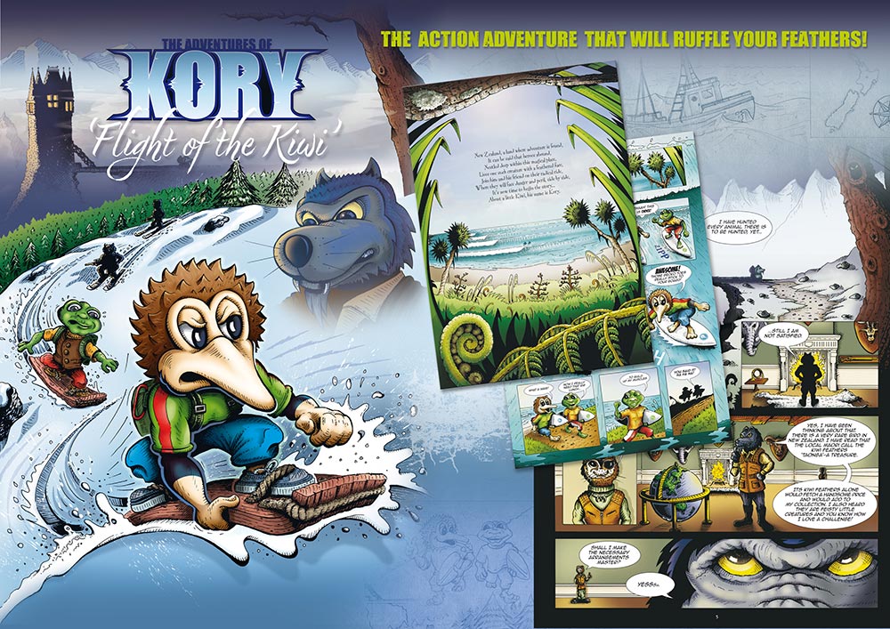 Riverstone Design Studio - Kory the Kiwi Graphic Novel